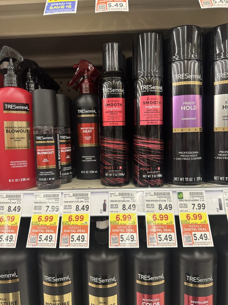 TRESemme Hair Care Kroger Shelf Image