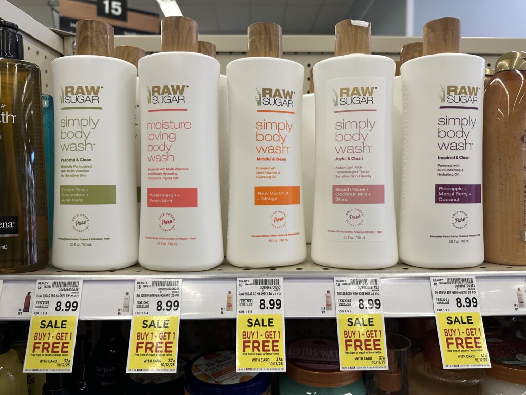 Raw Sugar Body Wash Kroger Shelf Image