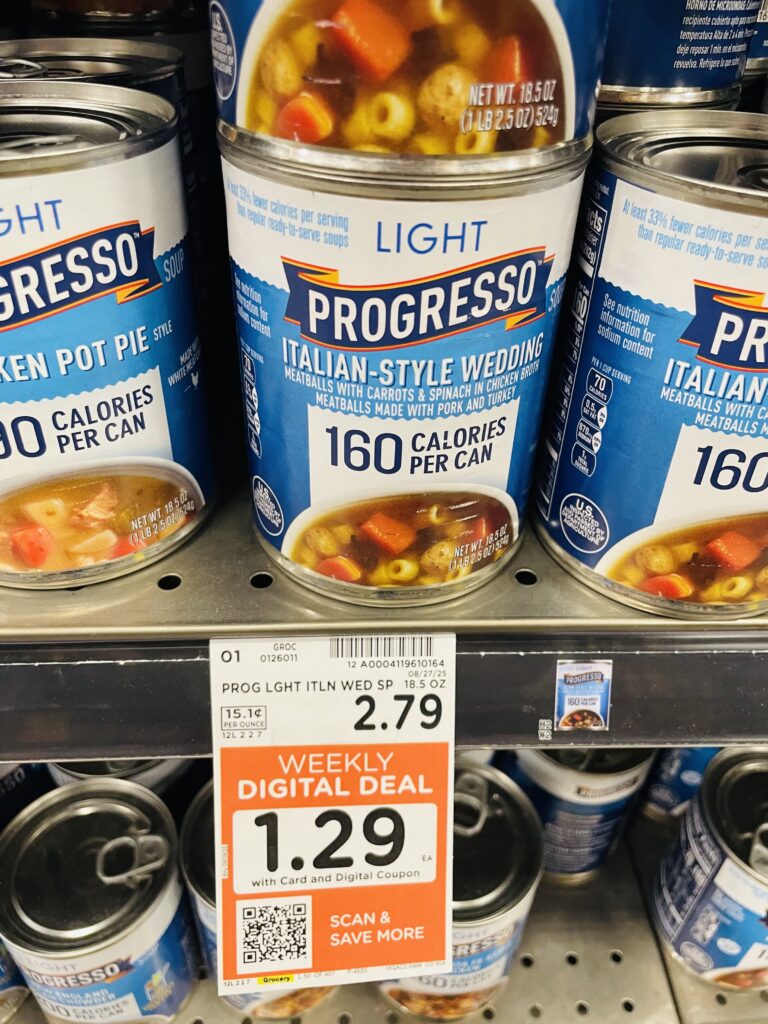 Progresso Soup Kroger Shelf Image 