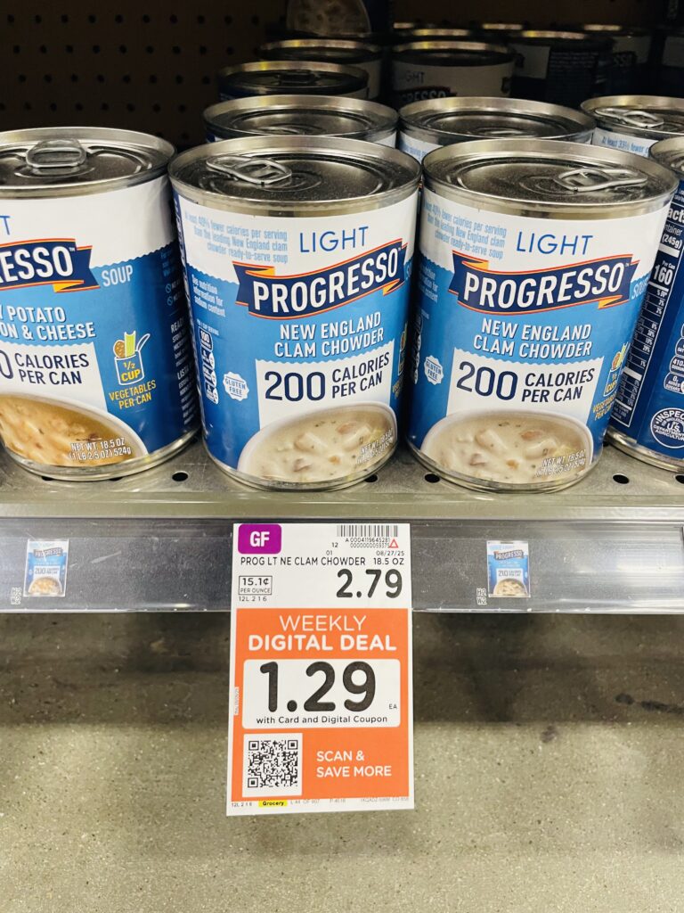 Progresso Soup Kroger Shelf Image 