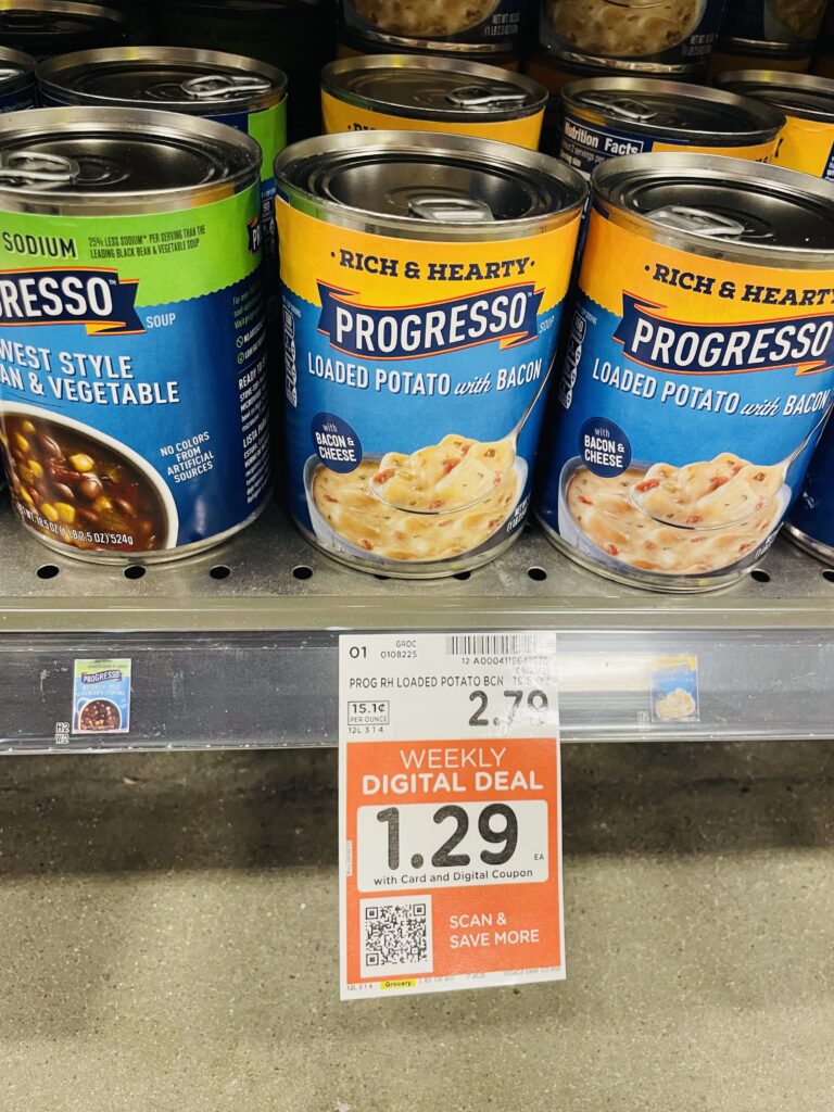Progresso Soup Kroger Shelf Image 