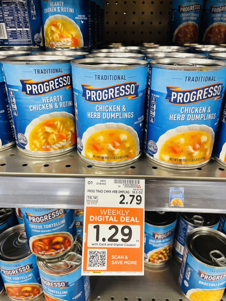 Progresso Soup Kroger Shelf Image 