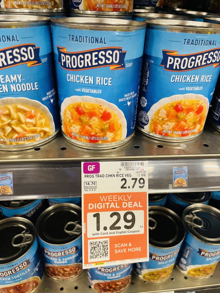 Progresso Soup Kroger Shelf Image 