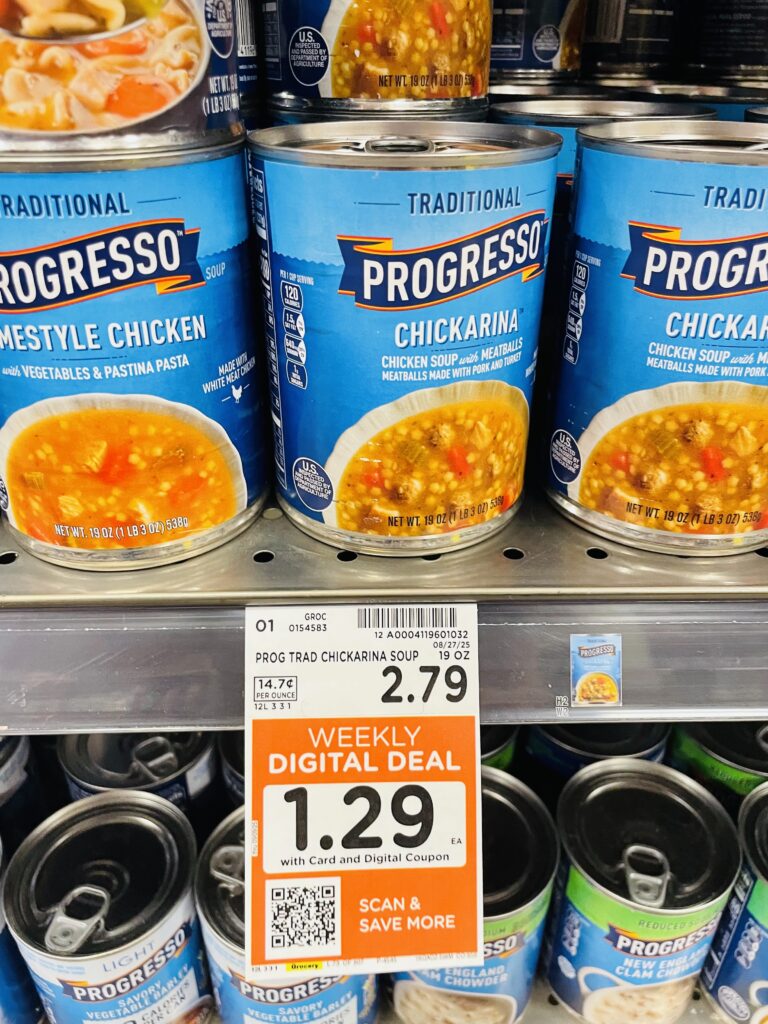 Progresso Soup Kroger Shelf Image 