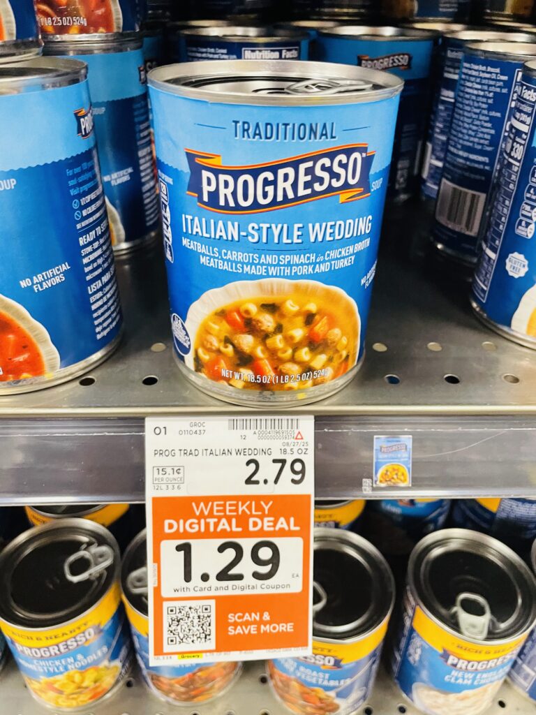 Progresso Soup Kroger Shelf Image 