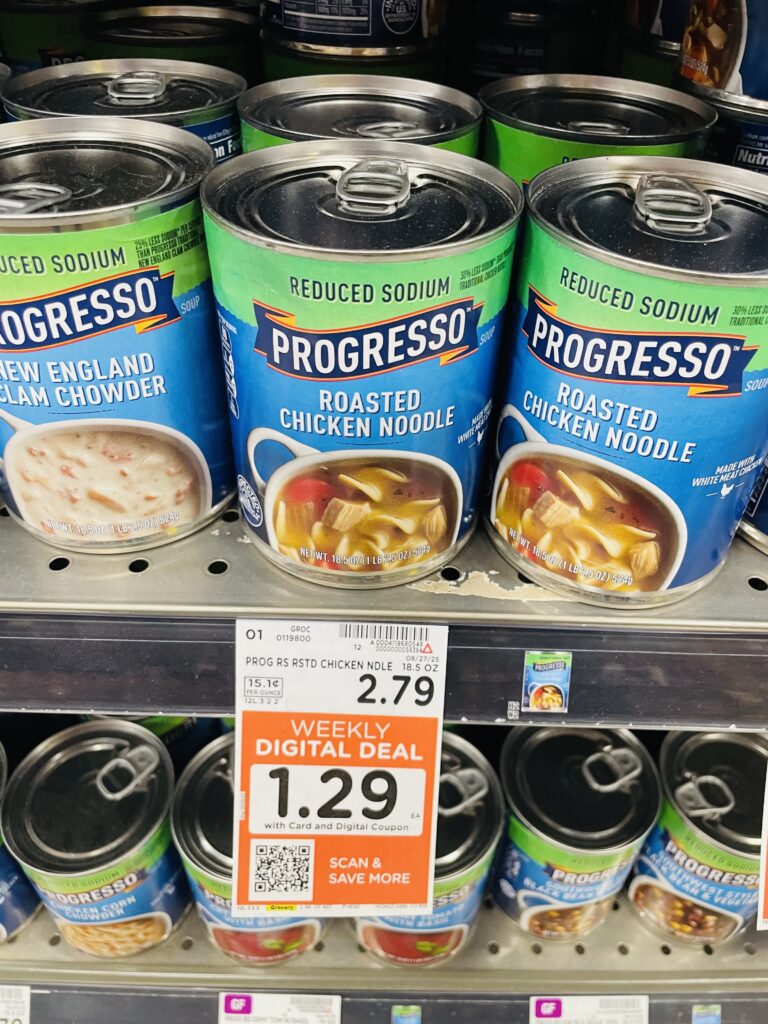 Progresso Soup Kroger Shelf Image 