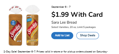 kroger 2 day sale