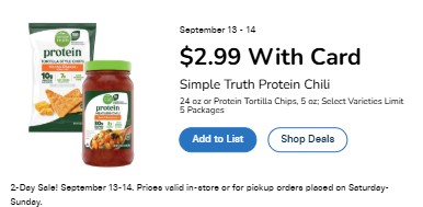 kroger 2 day sale