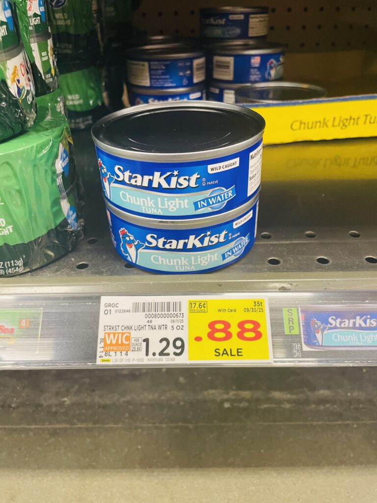 Starkist Tuna Kroger Shelf Image