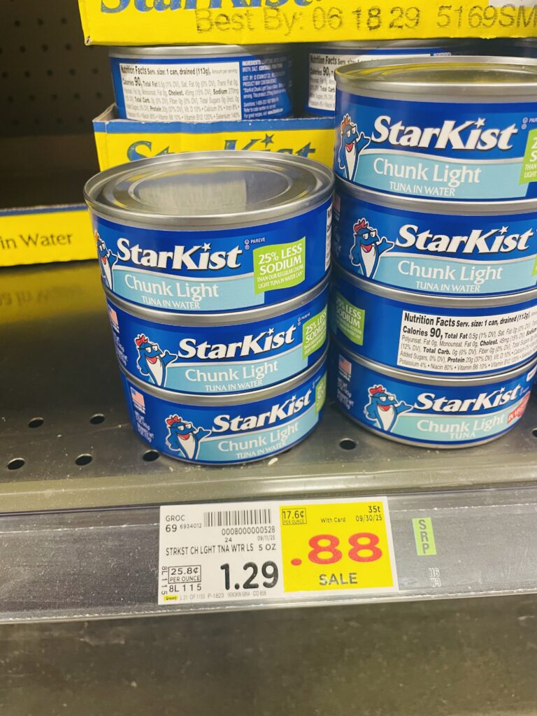 Starkist Tuna Kroger Shelf Image
