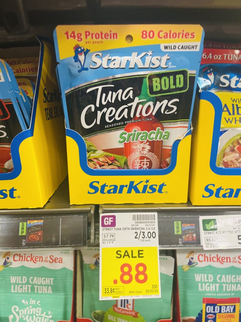 Starkist Tuna Kroger Shelf Image