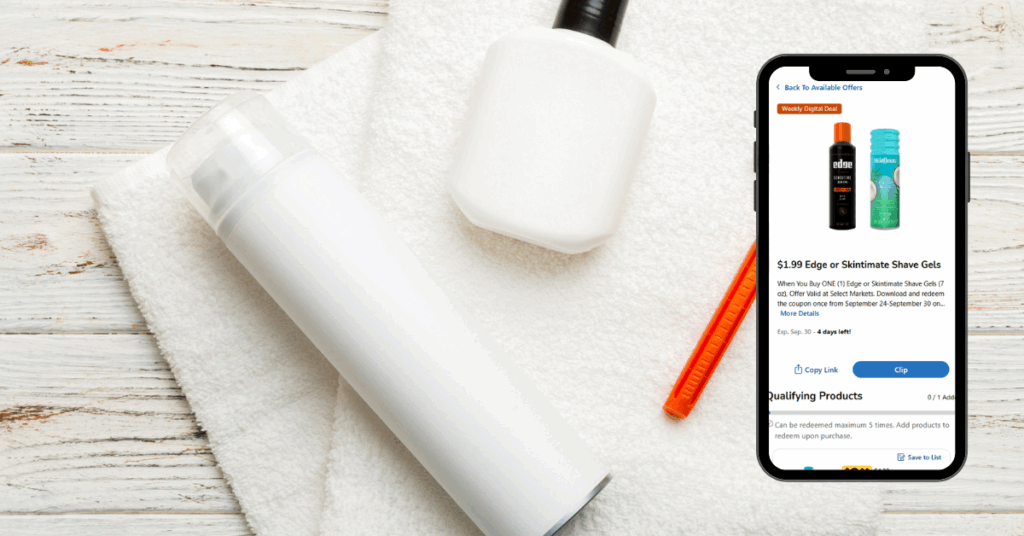 skintimate and edge shave gel