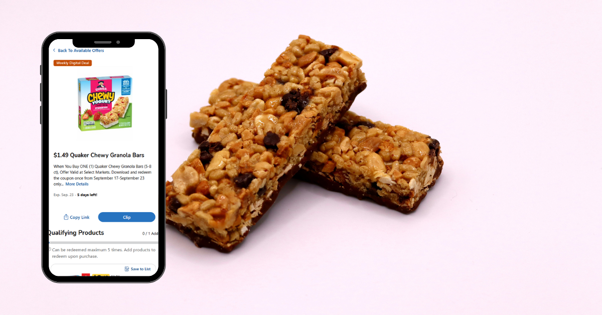 quaker chewy bars