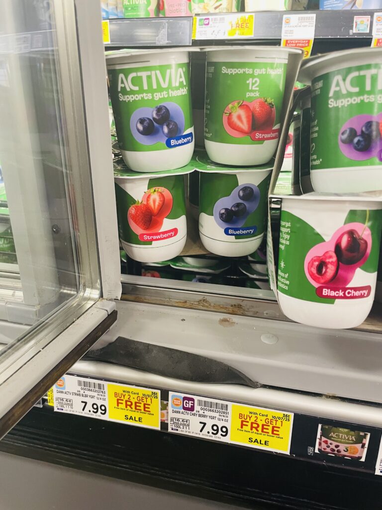 activia yogurt kroger shelf image (1)