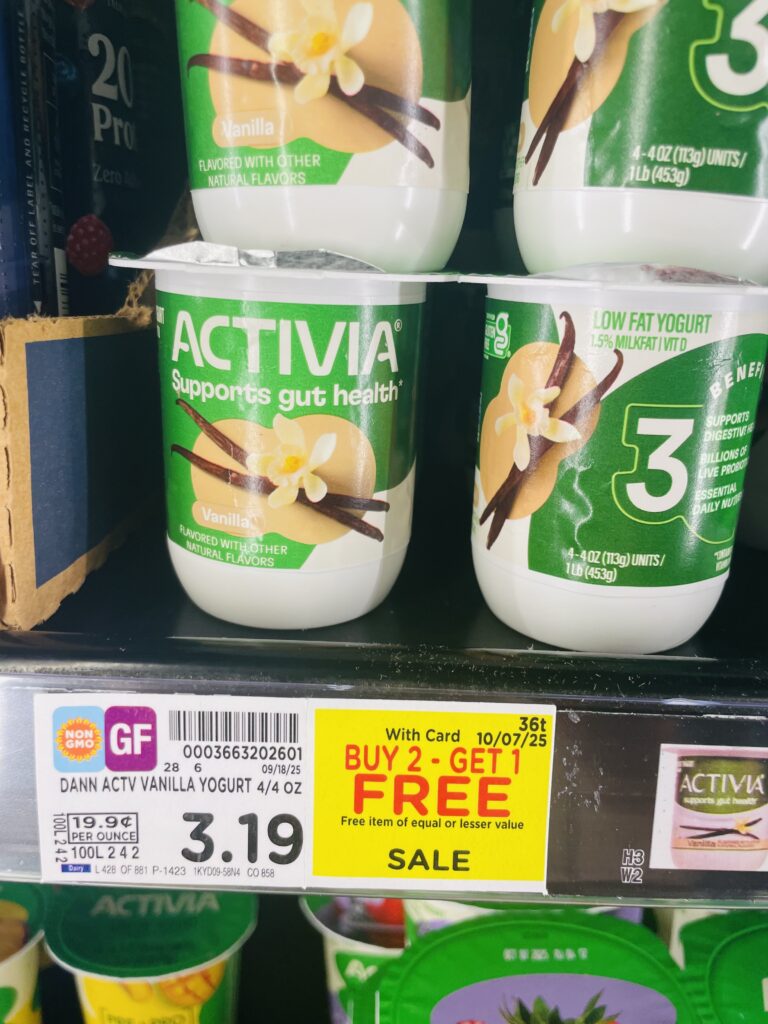 activia yogurt kroger shelf image (1)