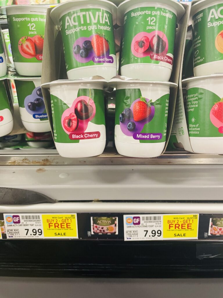 activia yogurt kroger shelf image (1)