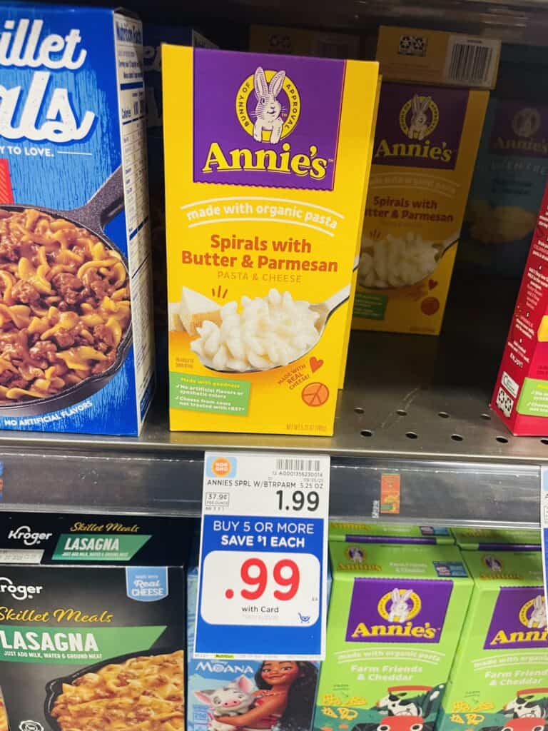 annie's mac and cheese kroger shelf image (1)