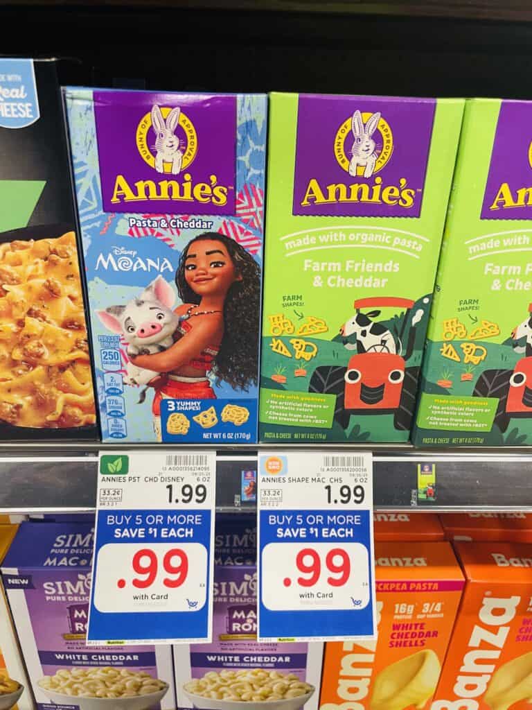 annie's mac and cheese kroger shelf image (1)