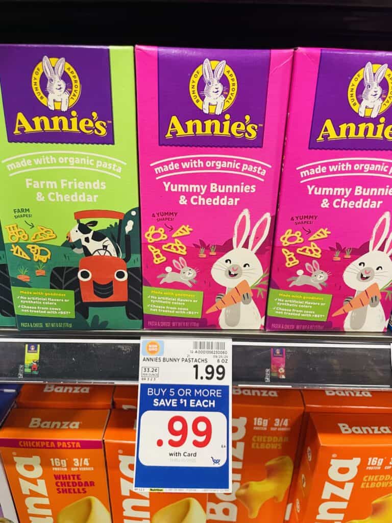 annie's mac and cheese kroger shelf image (1)