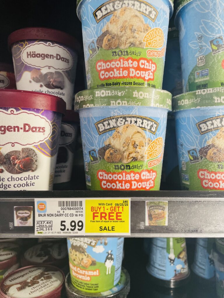 ben and jerry's ice cream kroger shelf image (1)