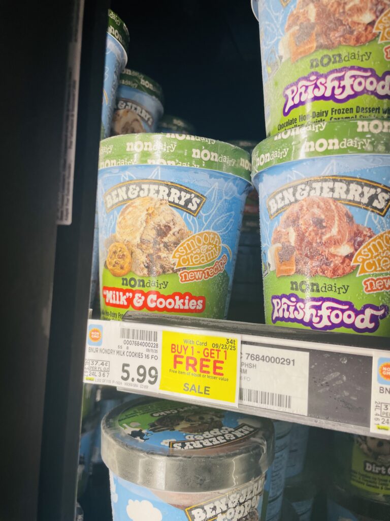 ben and jerry's ice cream kroger shelf image (1)