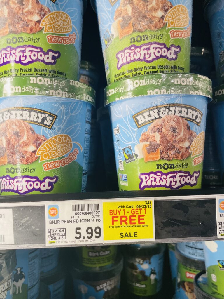 ben and jerry's ice cream kroger shelf image (1)