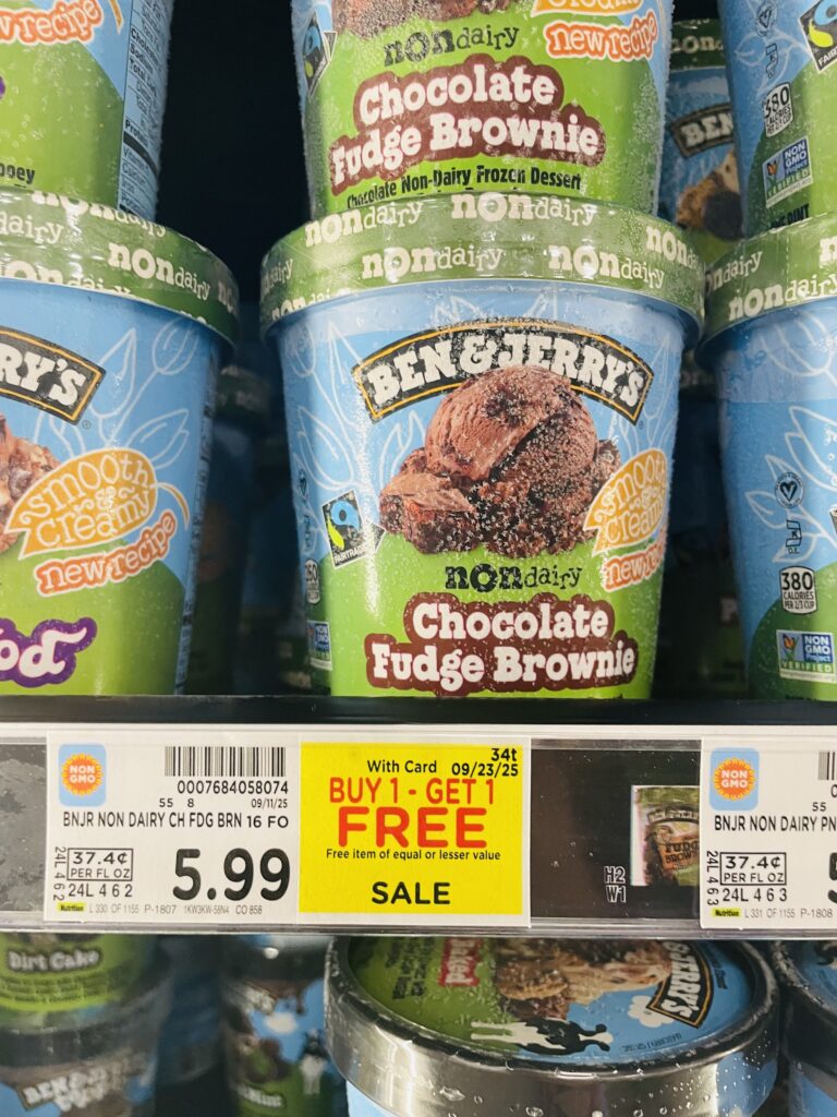ben and jerry's ice cream kroger shelf image (1)