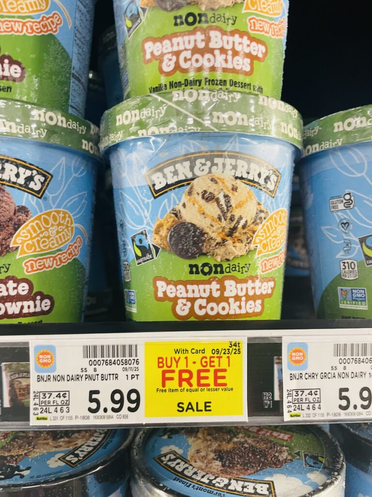 ben and jerry's ice cream kroger shelf image (1)