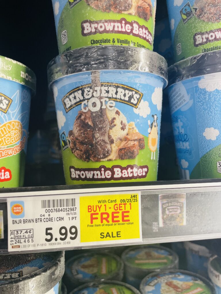 ben and jerry's ice cream kroger shelf image (1)