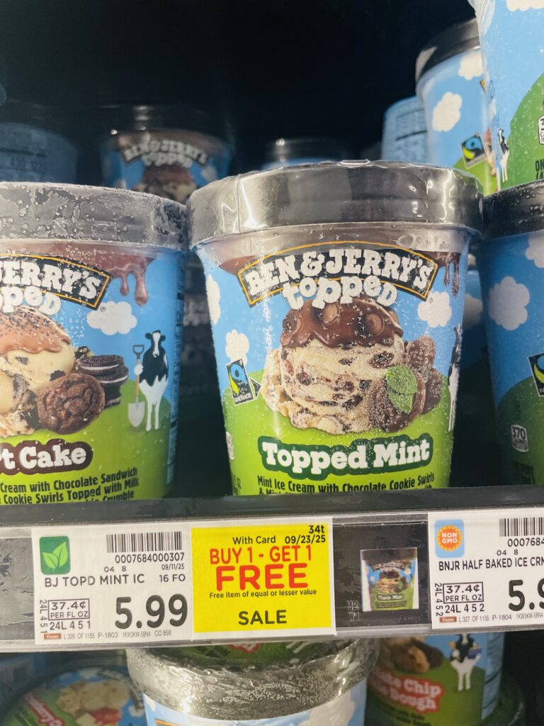 ben and jerry's ice cream kroger shelf image (1)