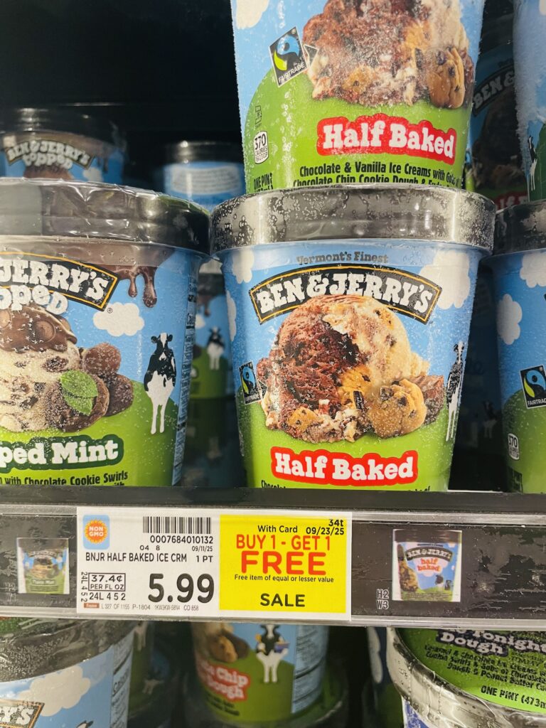 ben and jerry's ice cream kroger shelf image (1)