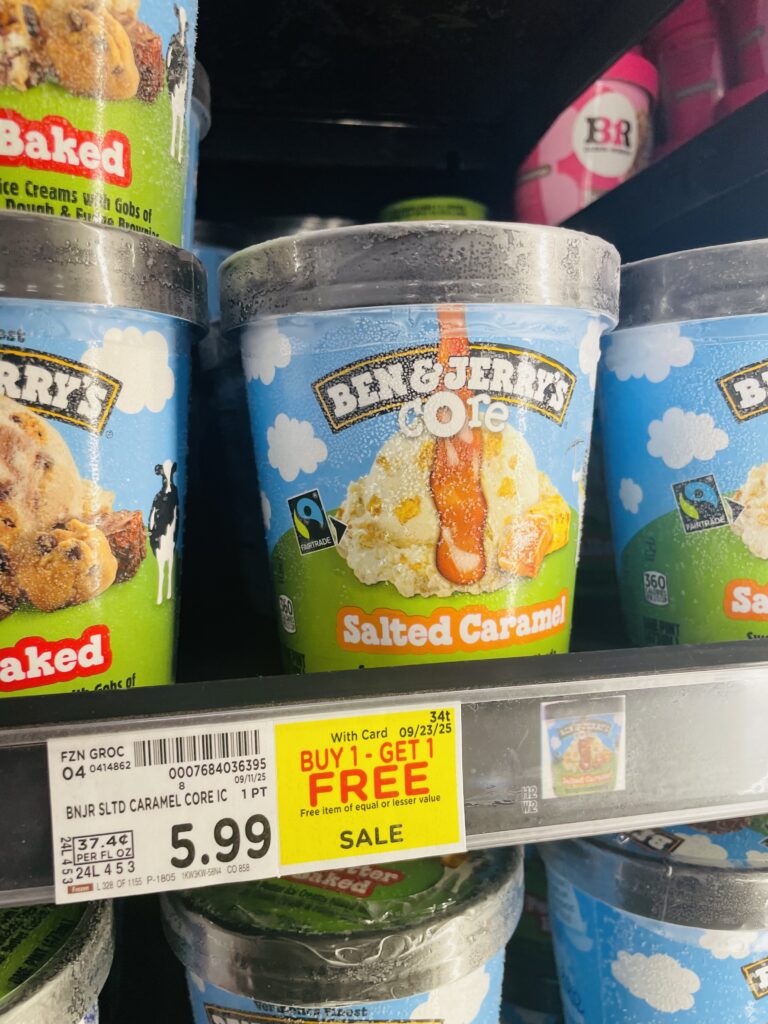 ben and jerry's ice cream kroger shelf image (1)