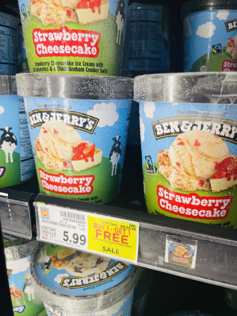 ben and jerry's ice cream kroger shelf image (1)