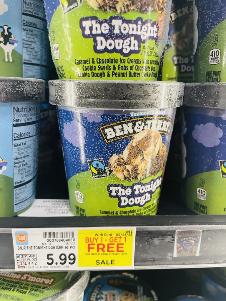 ben and jerry's ice cream kroger shelf image (1)