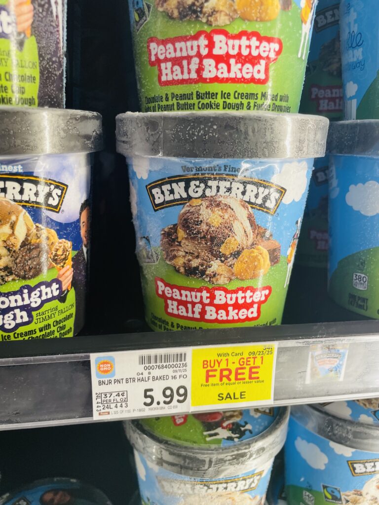 ben and jerry's ice cream kroger shelf image (1)