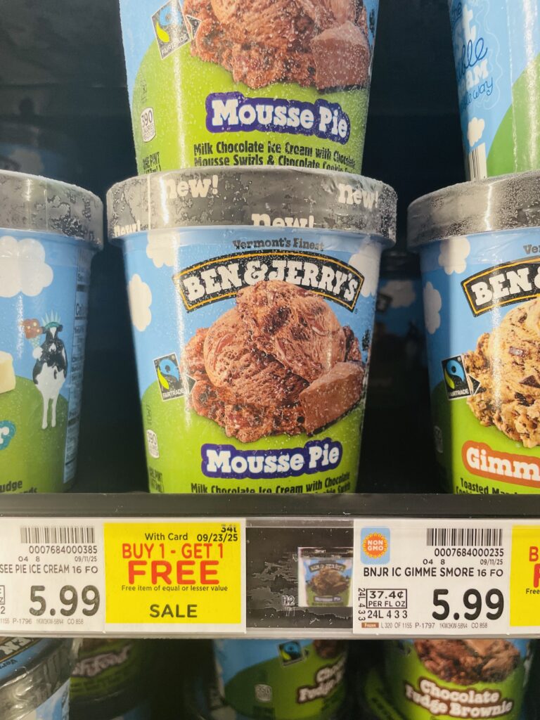 ben and jerry's ice cream kroger shelf image (1)