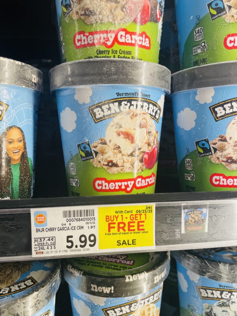 ben and jerry's ice cream kroger shelf image (1)