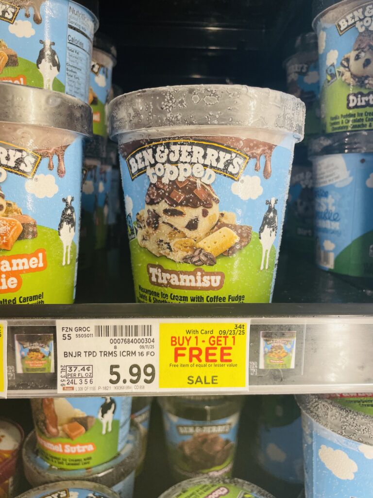 ben and jerry's ice cream kroger shelf image (1)