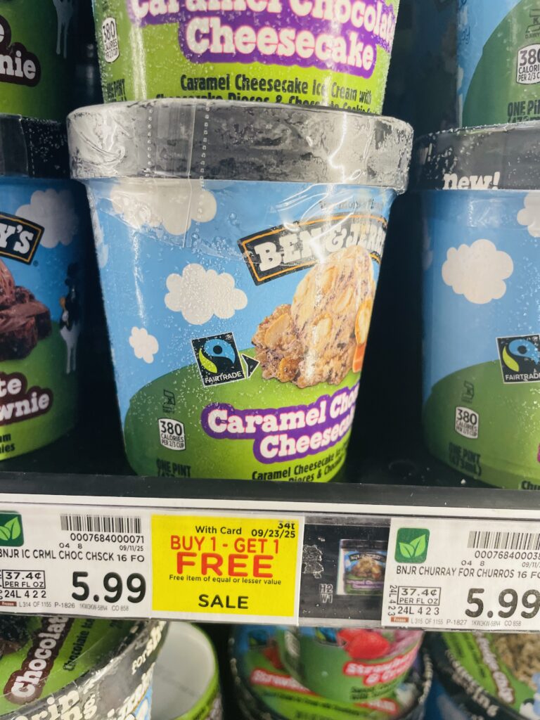 ben and jerry's ice cream kroger shelf image (1)