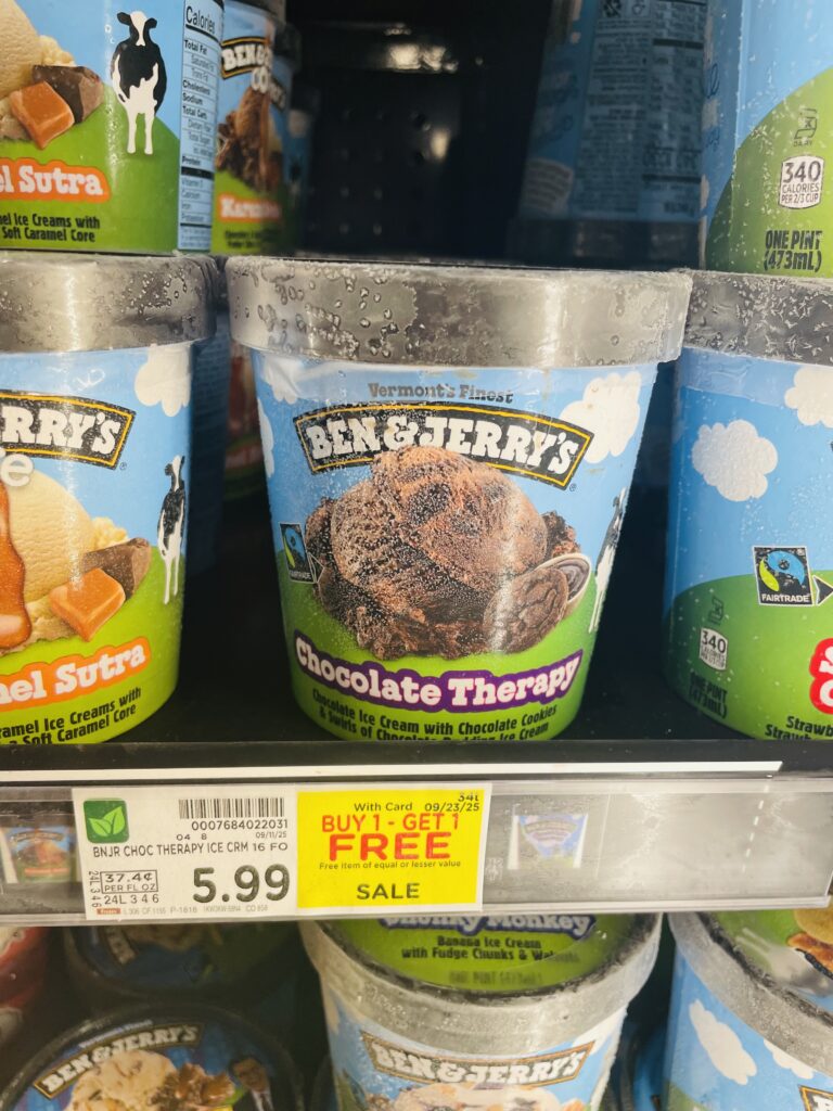 ben and jerry's ice cream kroger shelf image (1)