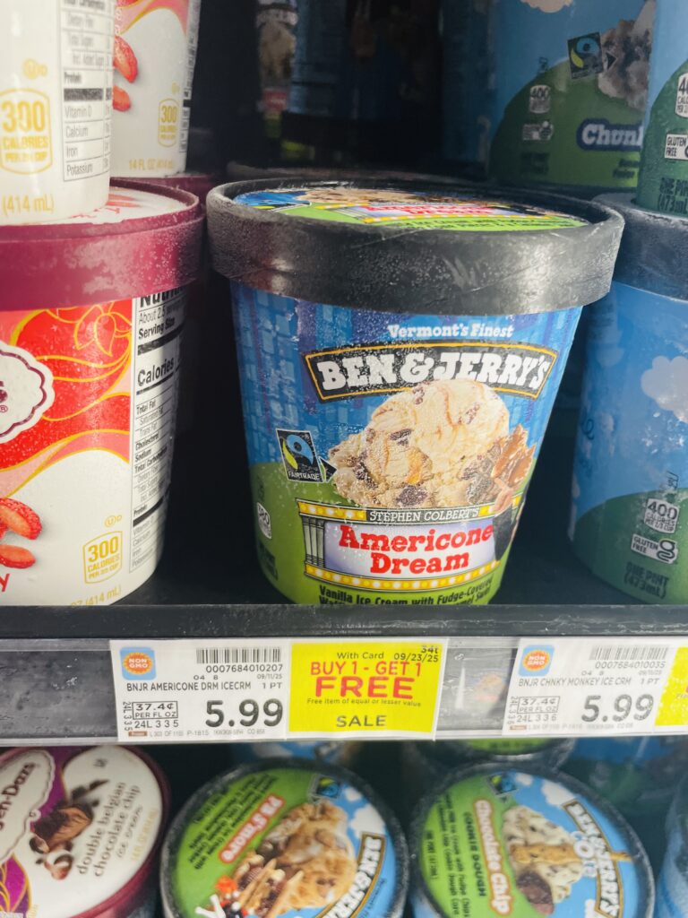 ben and jerry's ice cream kroger shelf image (1)