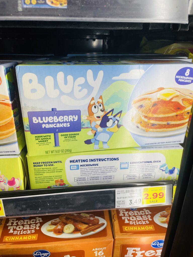 bluey pancakes kroger shelf image (1)