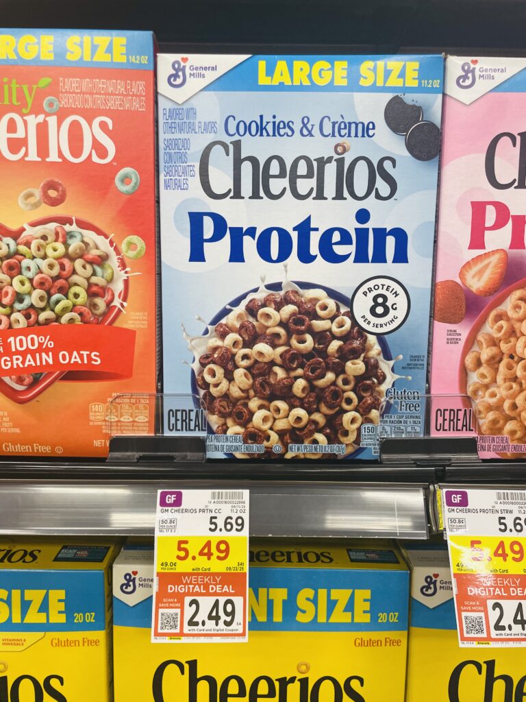 cheerios protein kroger shelf image (1)
