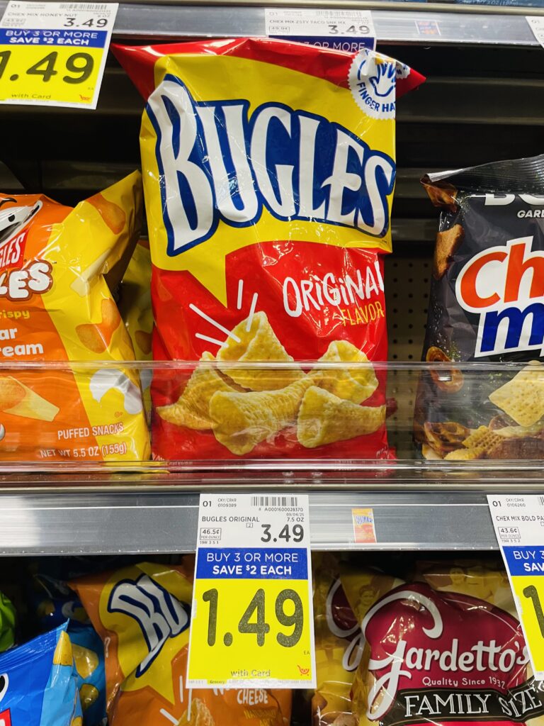 chex mix, bugles and gardettos kroger shelf image (2)