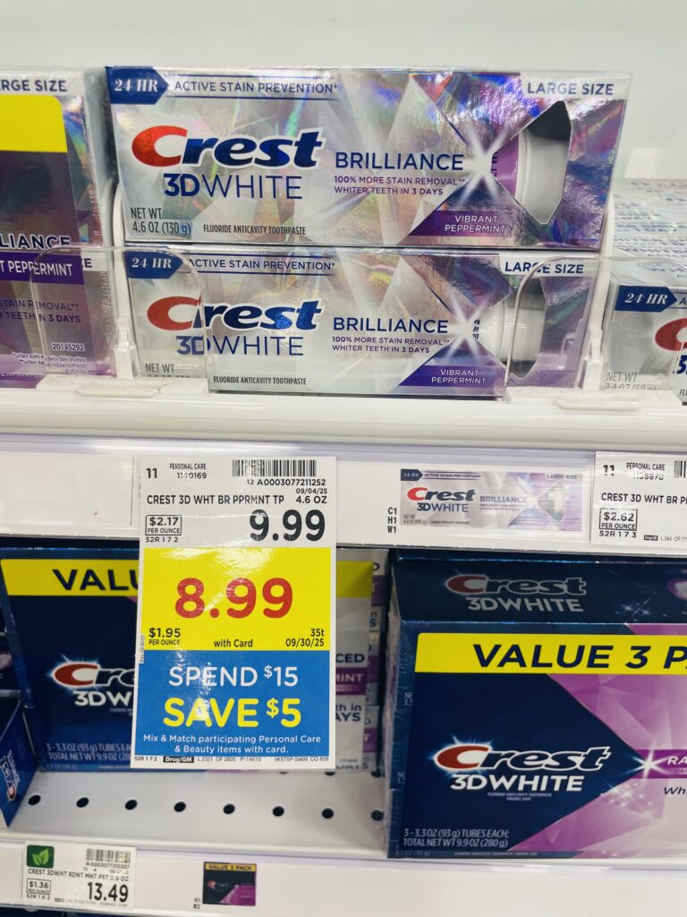 crest toothpaste kroger shelf image (1)