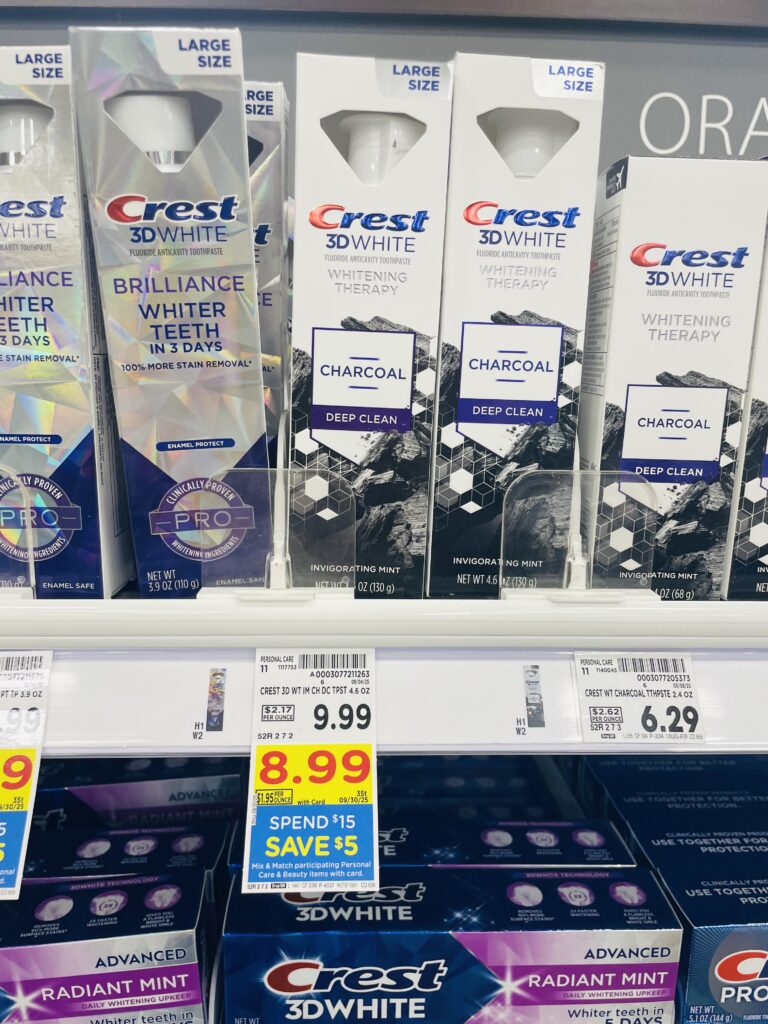 crest toothpaste kroger shelf image (1)