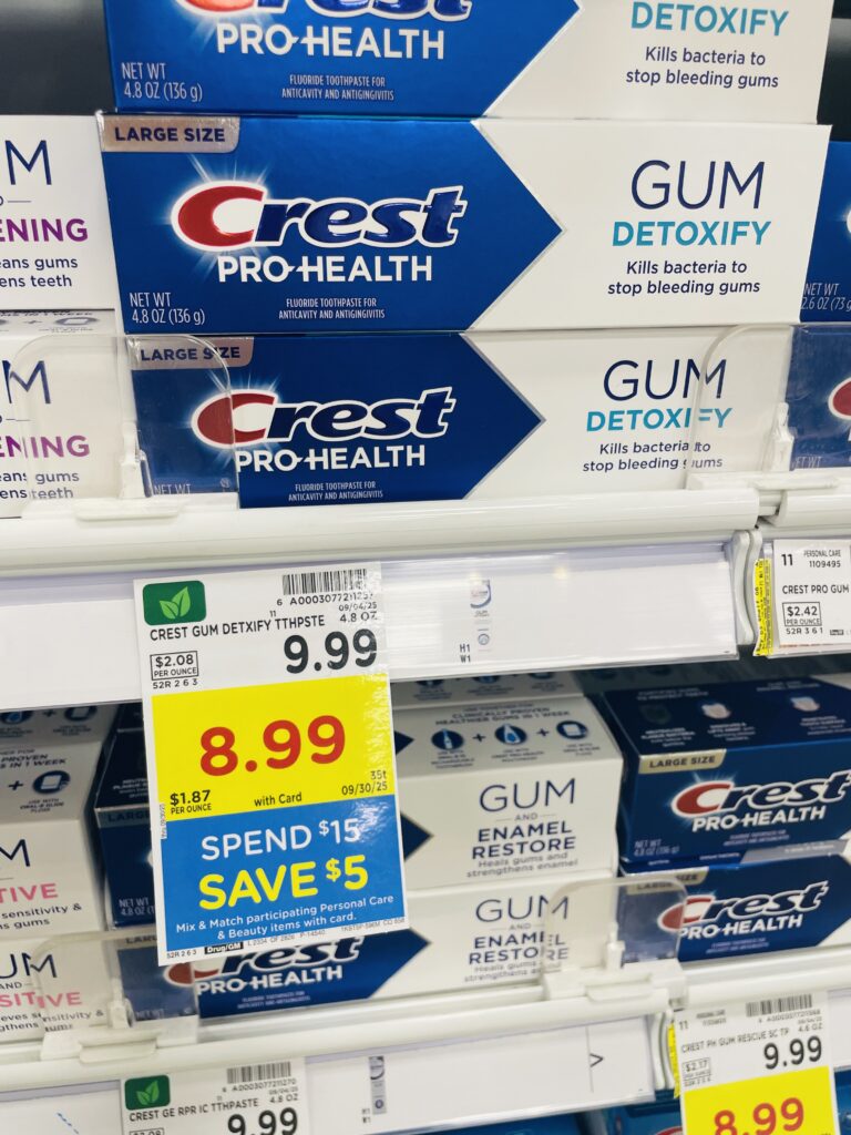 crest toothpaste kroger shelf image (1)