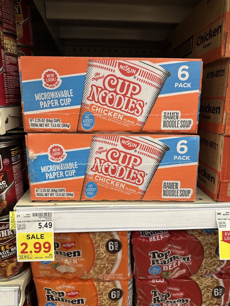 cup noodles kroger shelf image
