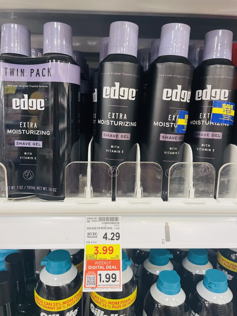 edge skintimate shave cream kroger shelf image (1)