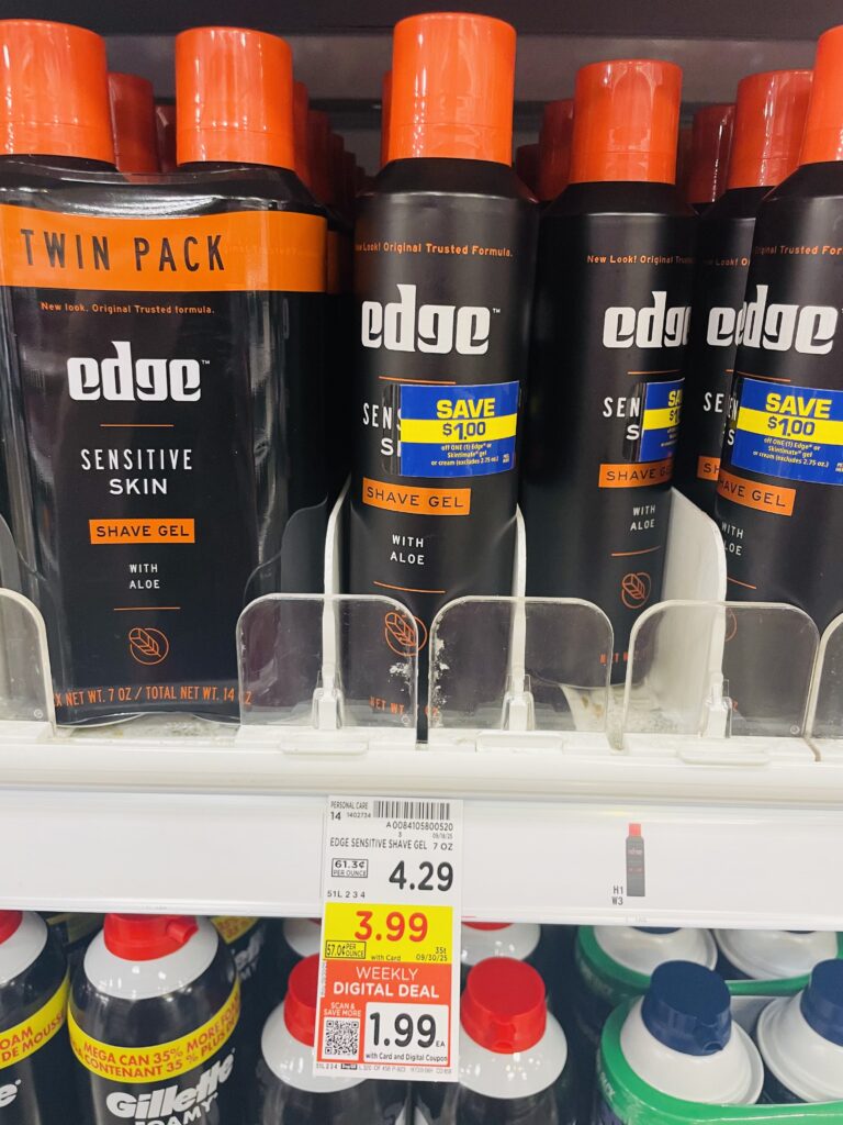edge skintimate shave cream kroger shelf image (1)